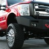 Передний бампер Premium с центаральной дугой Ford F-250/F-350 05-07 Fab Fours FS05-A1252-1