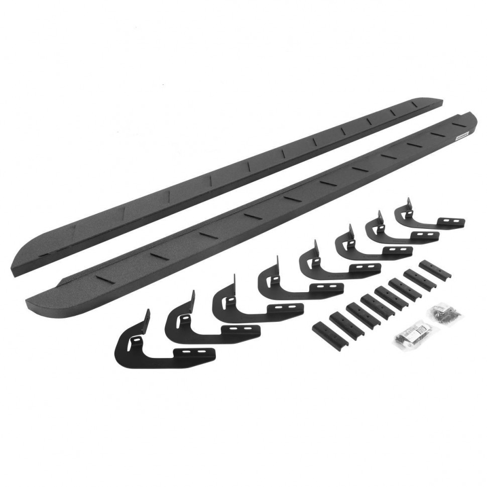 Подножки Chevrolet Silverado/GMC Sierra 1500/2500/3500 14-19 Double Cab RB10 Slim Go Rhino 63405880ST