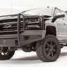 Передний бампер с защитной дугой Black Steel Elite Chevrolet Silverado 1500 16-18 Fab Fours CS16-R3860-1