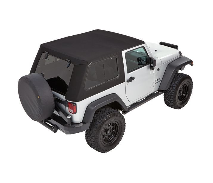 Мягкая крыша софт топ Jeep Wrangler JK 07-18 2 Door (Black Twill) Trektop Bestop 5486217