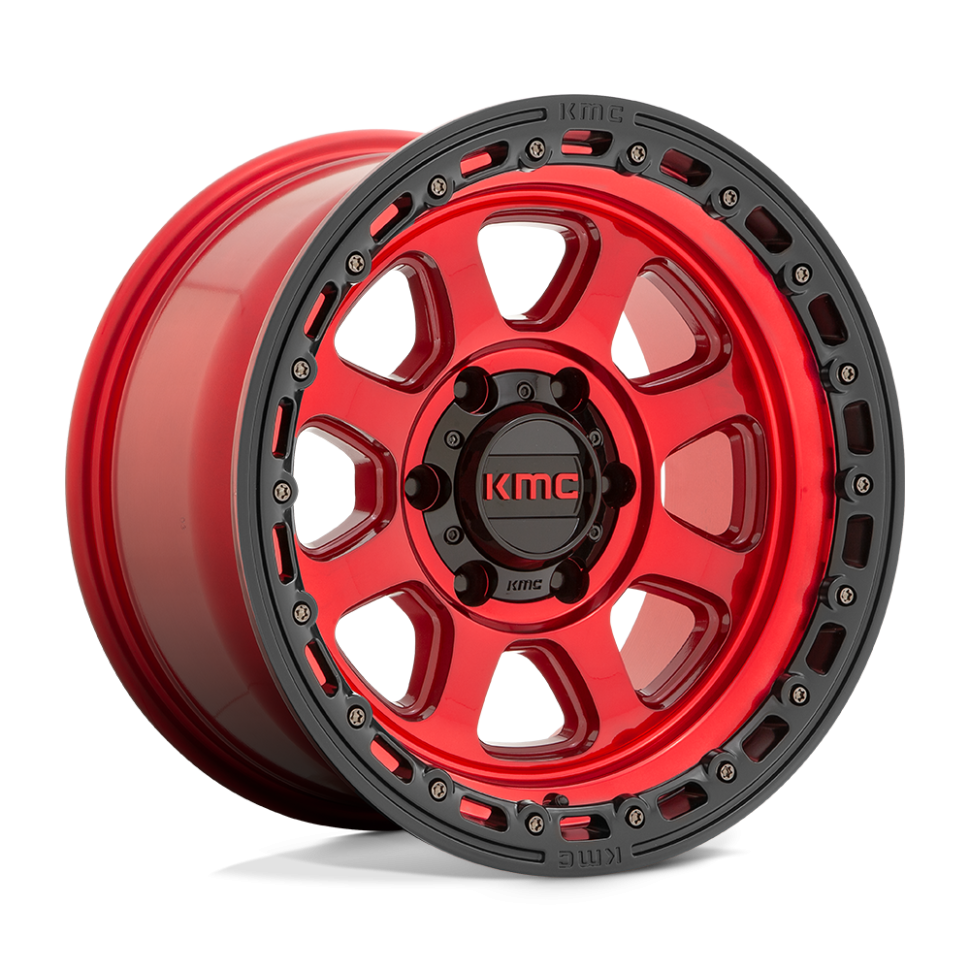 Колесный диск KMC Wheels Chase Candy Red W/Black Lip 17x9 ET KM54879050900