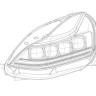 Комплект передних фар Tesla Model 3 17-22 NOVA-Series AlphaRex 880860