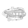 Комплект передних фар Ford Mustang 18-22 NOVA-Series AlphaRex 880257