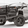 Передний бампер с защитной дугой Black Steel Chevrolet Silverado 1500 16-18 Fab Fours CS16-K3860-1