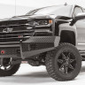 Передний бампер Black Steel Chevrolet Silverado 1500 16-18 Fab Fours CS16-K3861-1