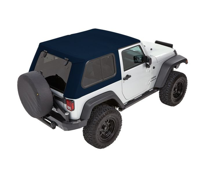 Мягкая крыша софт топ Jeep Wrangler JK 07-18 2 Door (Navy Blue Twill) Trektop Bestop 5486269