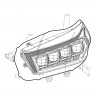 Комплект передних фар Toyota 4Runner 10-13 NOVA-Series AlphaRex 880758