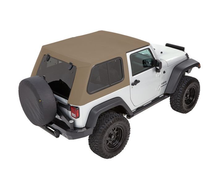 Мягкая крыша софт топ Jeep Wrangler JK 07-18 2 Door (Pebble Beige Twill) Trektop Bestop 5486274