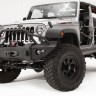 Бампер под лебедку с центральной дугой Jeep Wrangler JK 07-18 Fab Fours JK07-B1850-1