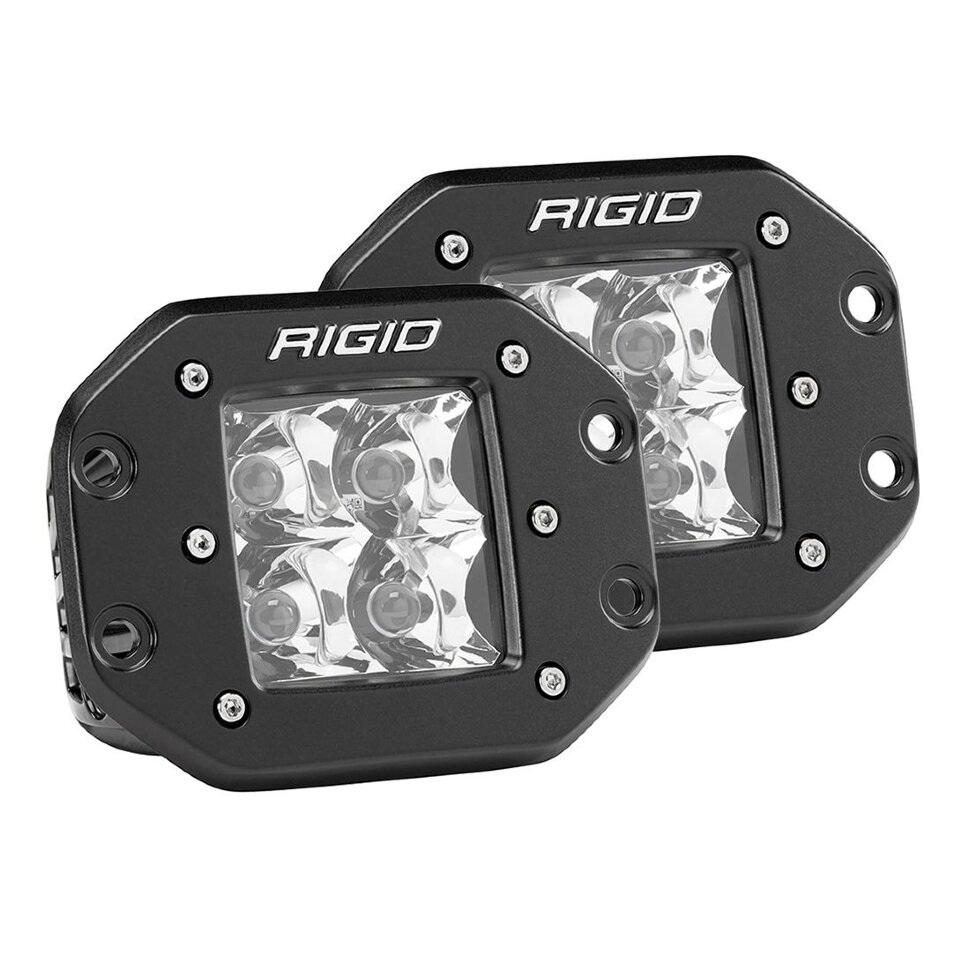 Комплект дополнительных Led фар скрытого монтажа 3x3" Spot D-Series Rigid Industries 212213