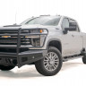 Передний бампер с защитной дугой Black Steel Elite Chevrolet Silverado 2500/3500 20-22 Fab Fours CH20-Q4960-1