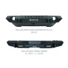 Передний бампер под лебедку Jeep Gladiator JT/Wrangler JK/JL 07-23 Trailline Straight Go Rhino 230116T